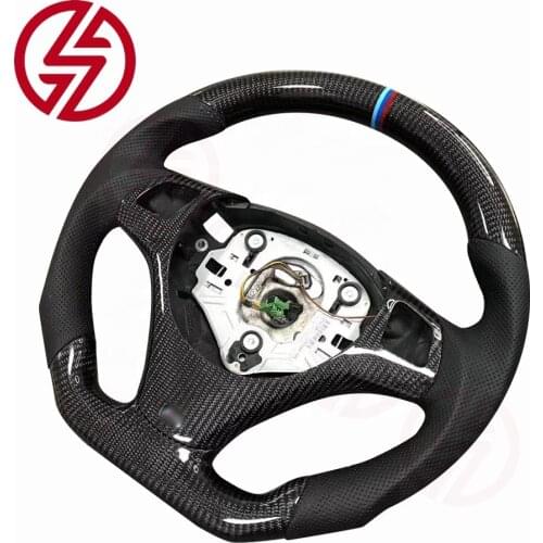 Custom racing car carbon fiber steering wheels cover for BMW M3 E92 2006-2010