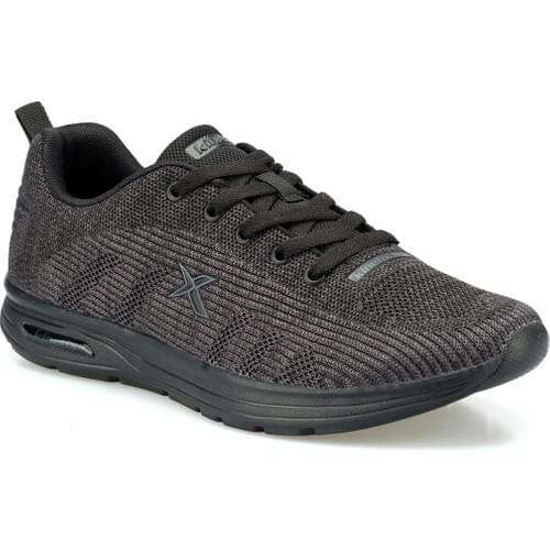 Mens Sport Running Shoe-Kinetix Saylor-Black