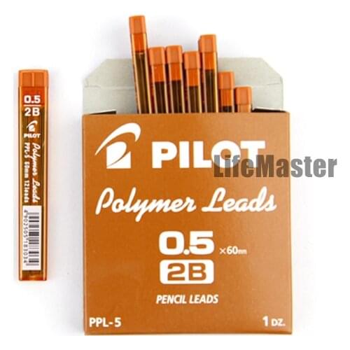 LifeMaster PILOT Polymer Lead 10 Tubes/lot Mechanical Pencil Refills 0.3 mm/0.5 mm/0.7 mm 60mm 2B/HB PPL-3/5/7