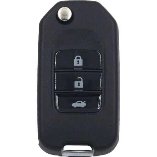 Upgraded Flip Remote Car Key Fob 3 Button 315/433MHz Optional With T5 Chip for Honda Old Odyssey Before 2004