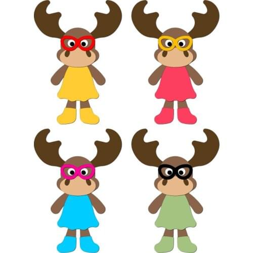 New Cartoons Wooden Die Scrapbooking C2764 Cutting Dies Multiple Sizes Compatible with most die cutting machines