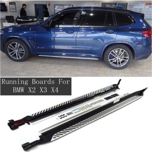 High Quality Aluminum Alloy Running Boards Side Step Bar Pedals Fits For BMW X2 X3 X4 F39 G01 G08 G02 201-2021