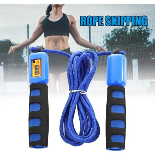 Professional Jump Rope with Electronic Counter Adjustable Fast Speed Counting Skipping Rope Jumping Wire Workout Equipments