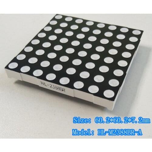 LED Dot Matrix 5.0 Red dot matrix 2088 dot matrix module 2388