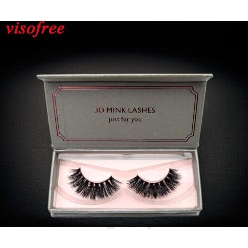 Visofree Mink Lashes 3D Mink Eyelashes Thick False Eyelashes Handmade Fake Eye Lashes Extension High Volume cilios posticos