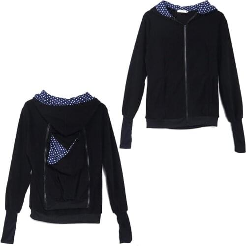 Winter Pregnant Sweatshirt Woman Kangaroo Hoodies with Parent Child Baby Carrier 24BE