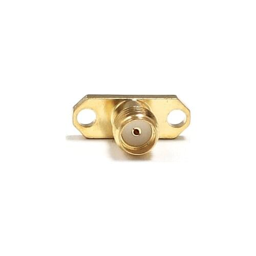 1pc SMA Female Jack RF Coax Connector 2-hole flange solder post Straight Goldplated NEW wholesale