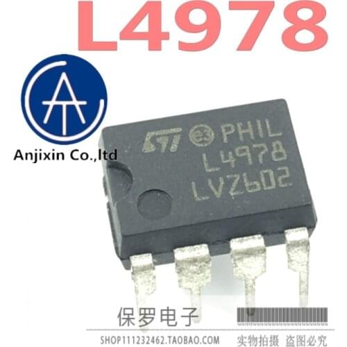 10pcs 100% orginal new real stock Switching regulator L4978 DIP-8