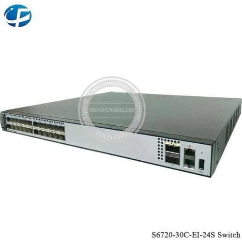 10G Uplink S6720-30C-EI-24S -AC Switches 24 x 10 Gig SFP+ 2 x 40 Gig QSFP+ ports