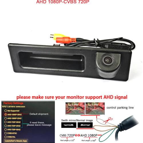180deg Dynamic track car Rear trunk handle Camera for BMW X3 mio new series 3 BMW X1 X3 X4 X5 F30 F31 F34 F07 F10 F11 F25 F26