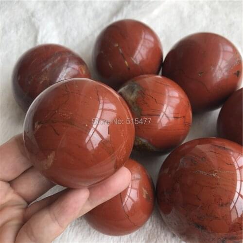 2.2LB Top polished natural red jasper crystal sphere ball for decoration or healing