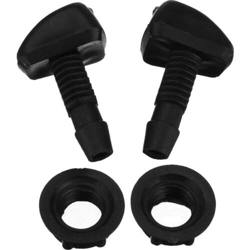 2pc 28mm Universal Car Windshield Washer Wiper Sprayer Nozzle Front Window Spray