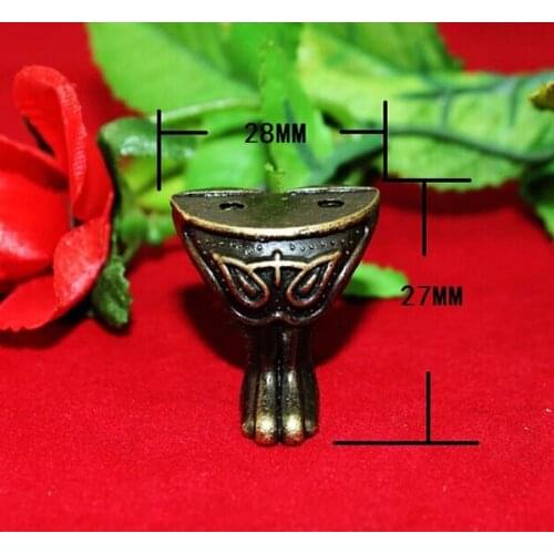 28 * 27MM antique trumpet Shoumian foot wooden decorative gift zinc alloy feet foot sides Corner CP202