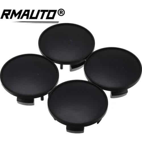 4Pcs/Set 54mm Universal Black Car Wheel Center Hub Caps Wheel Center Cover Tyre Rim Hub Emblem Bandages Car Accessories