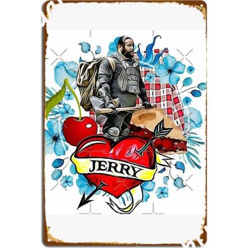 4 The Love Of Jerry Metal Plaque Poster Wall Decor Cinema Garage Pub Garage Decoration Tin Sign Poster