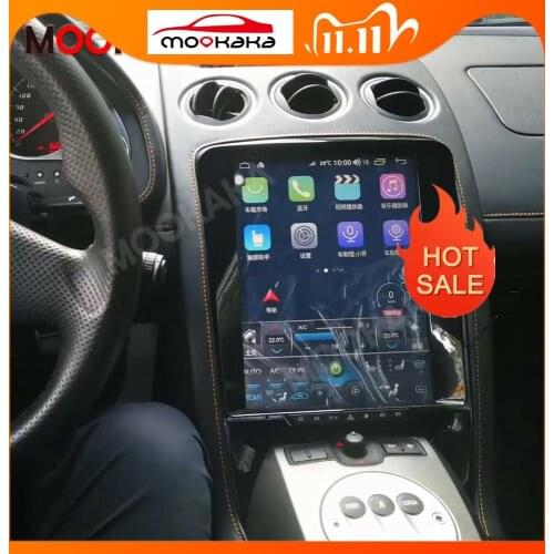 For Lamborghini Gallardo Android 10.0 Car Multimedia Player Tesla Style 6GB+128GB GPS Navigation Auto Radio Recorder Head Unit
