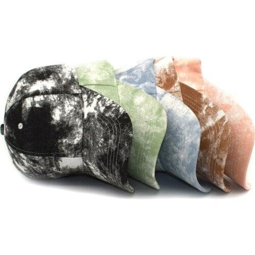 Spring And Summer Womens Baseball Cap Tie Dye Splash Ink Hat Casual Hip Hop Mens And Womens Ponytail Baseball Cap