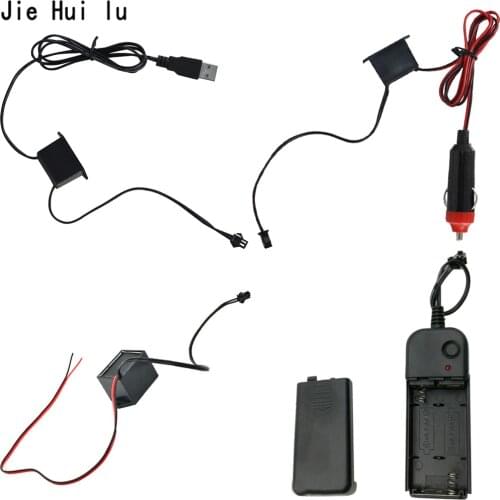 EL Wire Neon light Car Drive Controller Transformer for Car Led EL Wire/Tape Flexible Neon Decor Strip Lamp 3V/5V/12V