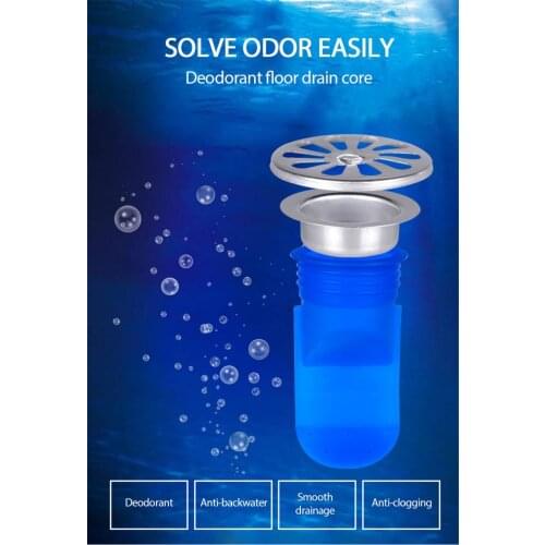 Deodorization Bathroom Silicone Sink Strainer Shower Channel Drain Anti-odor Backflow Filter Anti-odor Pest Control Floor Drain
