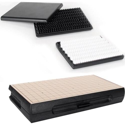 Go Chess Magnetic Go Game 19 Road 361 Pcs/Set Weiqi Christmas Gift Chinese Old Game of Go Folding Chessboard Kids Toy Gifts G01