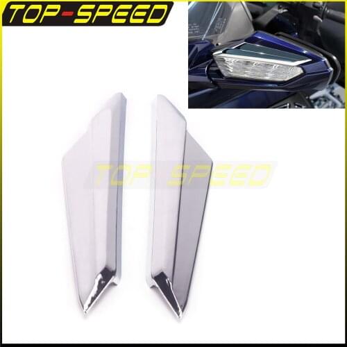 For Honda Gold Wing GL1800 2018-2020 Chrome Rearview Mirror Accent Side Mirrors Decorative Trim Accent