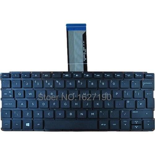 UK Laptop Keyboard for HP PAVILION 10-E BLACK Without FRAME Win8 New Notebook Keyboards
