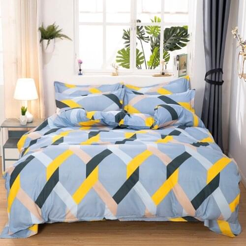 Color Diamond Grid Pattern Bedding Set, Duvet Cover Pillowcase 3pcs200x220,210x240 Quilt Cover, King Size Bed Sets