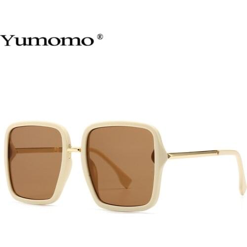 Square Sunglasses Women 2020 High Quality Retro Oversized Sunglasses Women Square Glasses Women Men Luxury Eyeglasses UV400