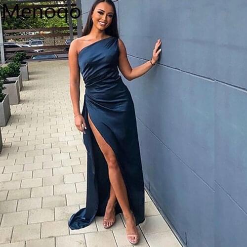 Женские платья на одно плечо Menoqo China At AliExpress