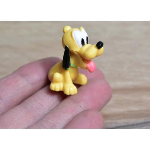 Mini Disney 20pcs/lot Pluto Dog Figure Toys Model Doll Figurine Home Office Decoration