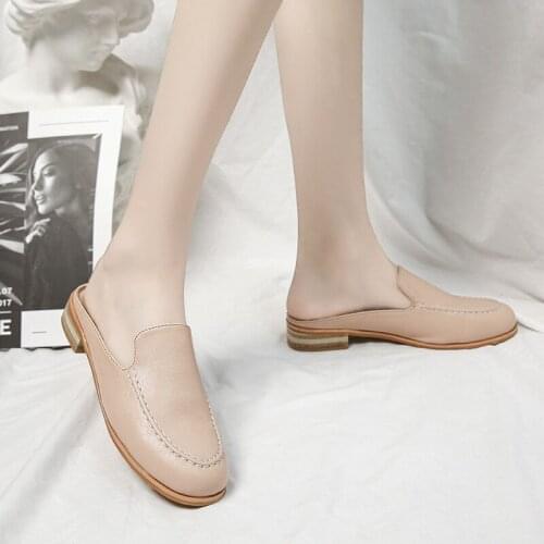 Fashionable spring autumn explosion ladies outdoor slippers non-slip flat bottom soft comfortable gentle simple wild shoe U24-18