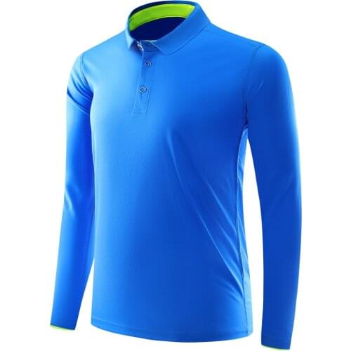 Men women golf table tennis shirts gym running t-shirt long sleeve lapel sport clothing badminton shirt outdoor sportswear cloth