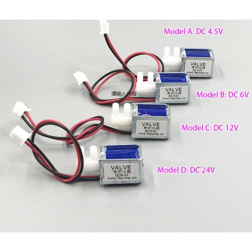 Precious DC 4.5V/ 6V/ 12V/ 24V small Electromagnetic Solenoid Valve Normally Closed N/C Flow Control Water Valve