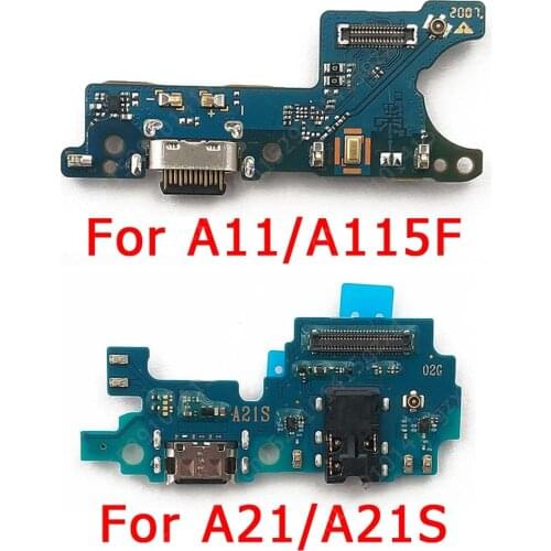 Original Charging Port For Samsung Galaxy A11 A21 A21S Charge Board USB Connector PCB Socket Flex Replacement Repair Spare Parts