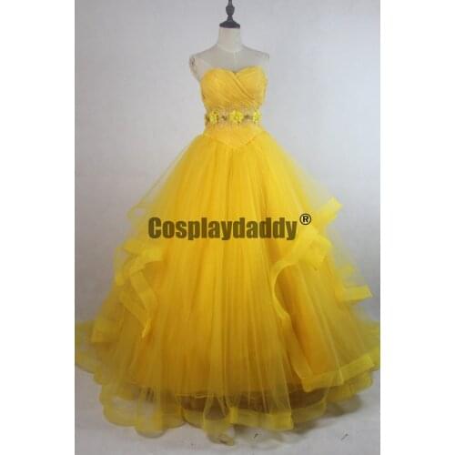 Beauty and the Beast Belle Emma Watson Cosplay Dress Cosplay Costume