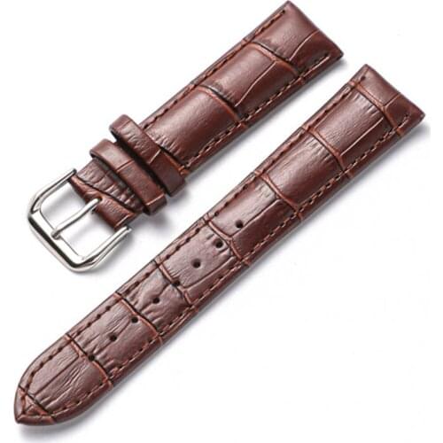 BEAFIRY Watch Band 12mm 14mm 16mm 18mm 20mm 22mm Bamboo Pattern Leather Watch Straps Watchbands for huawei samsung ck Men Women