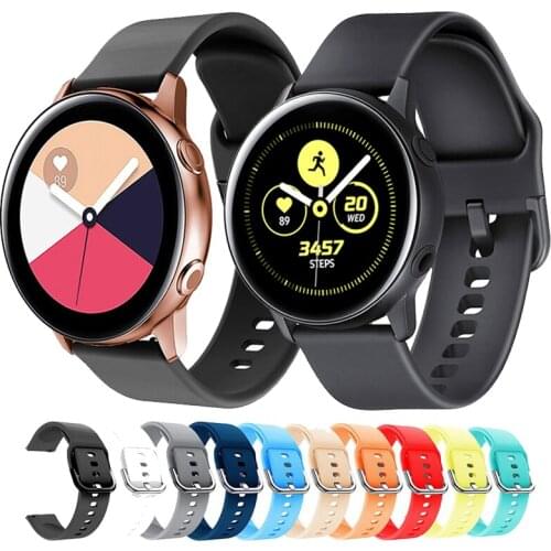 22mm 20mm Silicone Band for Galaxy Watch 46mm 42mm Sports Strap for Samsung Gear S3 Frontier/Classic active 2 Huawei Watch 2