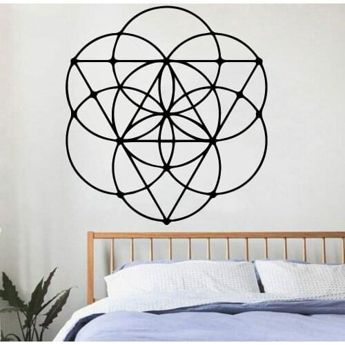 Modern Wall Decals Nordic Style Geometric Circle Pattern Vinyl Wall Stickers Home Decoration Accessories For Living Room Z372