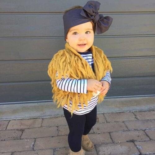 Infant Girl Tassel Sweater Cardigan Kids Baby Girl Knitted Jumper Wear Sueter Infantil Toddler Coat Outerwear For Spring Autumn