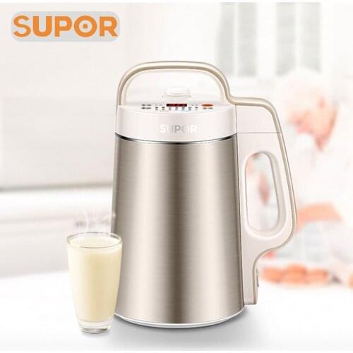 SUPOR Soybean Milk Machine 1.2L Multifunction Food Blender 304 stainless steel Household Soymilk Maker Smart appointment 220V