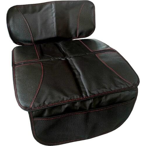 Car Seat Protector Child Seats with Thickest Padding and Non-slip Backing Mesh Pockets Seat Protect for Baby and Pet