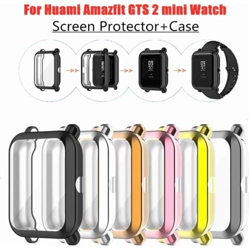 Screen Protector Case For Xiaomi Huami Amazfit GTS 2 Mini Watch Plating TPU Full Cover Case for Amazfit GTS2 mini Accessories