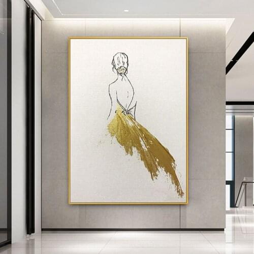 100% Hand Painted Modern Room Decor Art Figures Abstract Oil Painting Canvas Artwork Latest Design Paintings Artwork No Frame