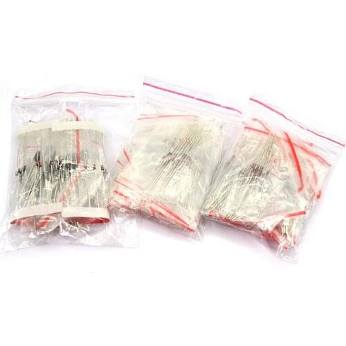 100pcs,140pcs,150pcs,Electronic Components Package,Diode Assorted Kit commonly used 1N4148 1N4007 1N5819 1N4740 1N4751 FR107 FR2