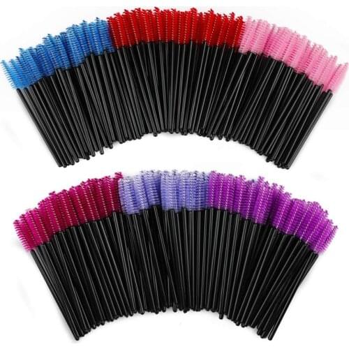 100Pcs Eyelash Brushes Makeup Brushes Disposable Mascara Wands Applicator Spoolers Eyelash Extension Brushes For Makeup