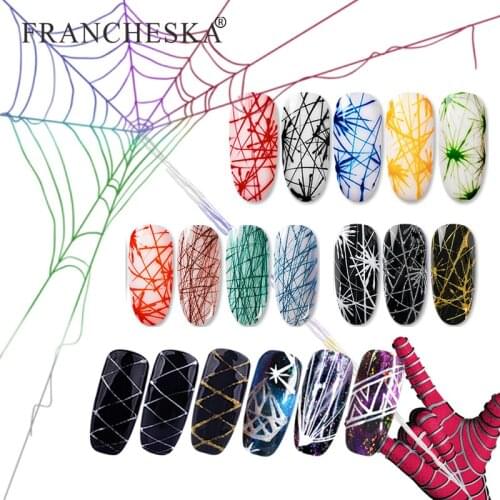 11 Colors 8ml Nail Gel Varnishes Pulling Silk Spider Gel DIY Creative Nail Art Gel Soak Off Drawing Painting UV Spider Gel TSLM1
