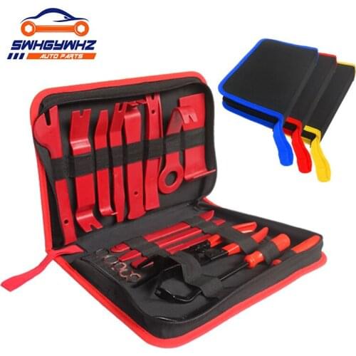 19Pcs Auto Car Radio Panel Door Clip Panel Trim Dash Audio Removal Kit Repair Hand Cockpit Pry Tool Car clips Car accessories