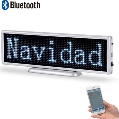 21cm P3mm Bluetooth letrero LED sign programable scrolling display panel for store business controlled by mobile app DIY