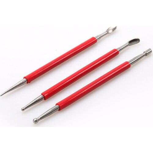 3pcs/set DIY leather edge stamping carving tool leather carving stroke pen leather tool set