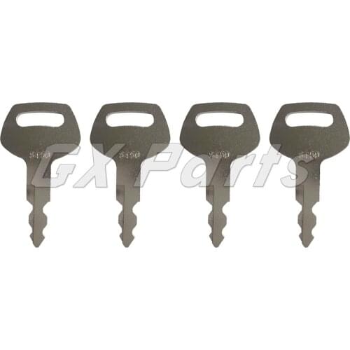4PCS 150979A1 KHR20070 S450 Ignition Key for Case Excavator CX130B CX130C CX130 CX160 CX160B CX240B CX330 CX80 CX800